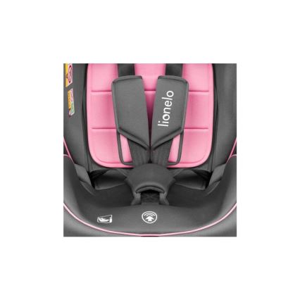 Lionelo - Autostoel BASTIAAN i-Maat 40-150 cm grijs/roze