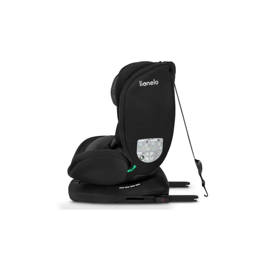 Lionelo - Autostoel BASTIAAN i-Maat 40-150 cm zwart/grijs