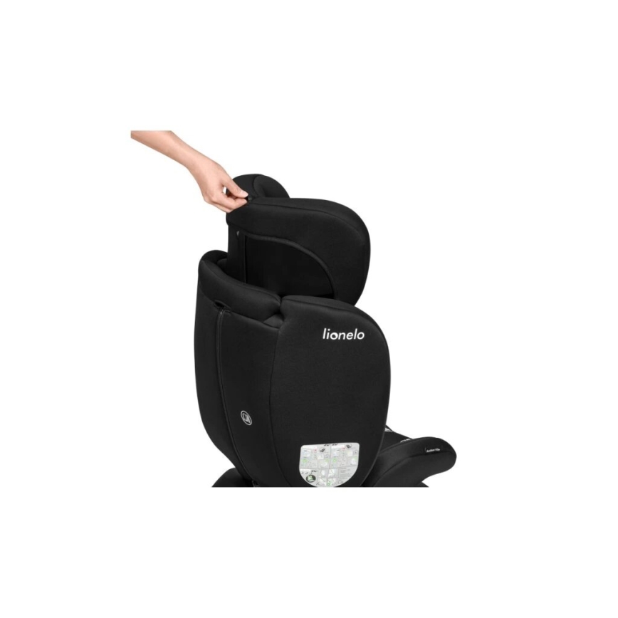 Lionelo - Autostoel BASTIAAN i-Maat 40-150 cm zwart/grijs