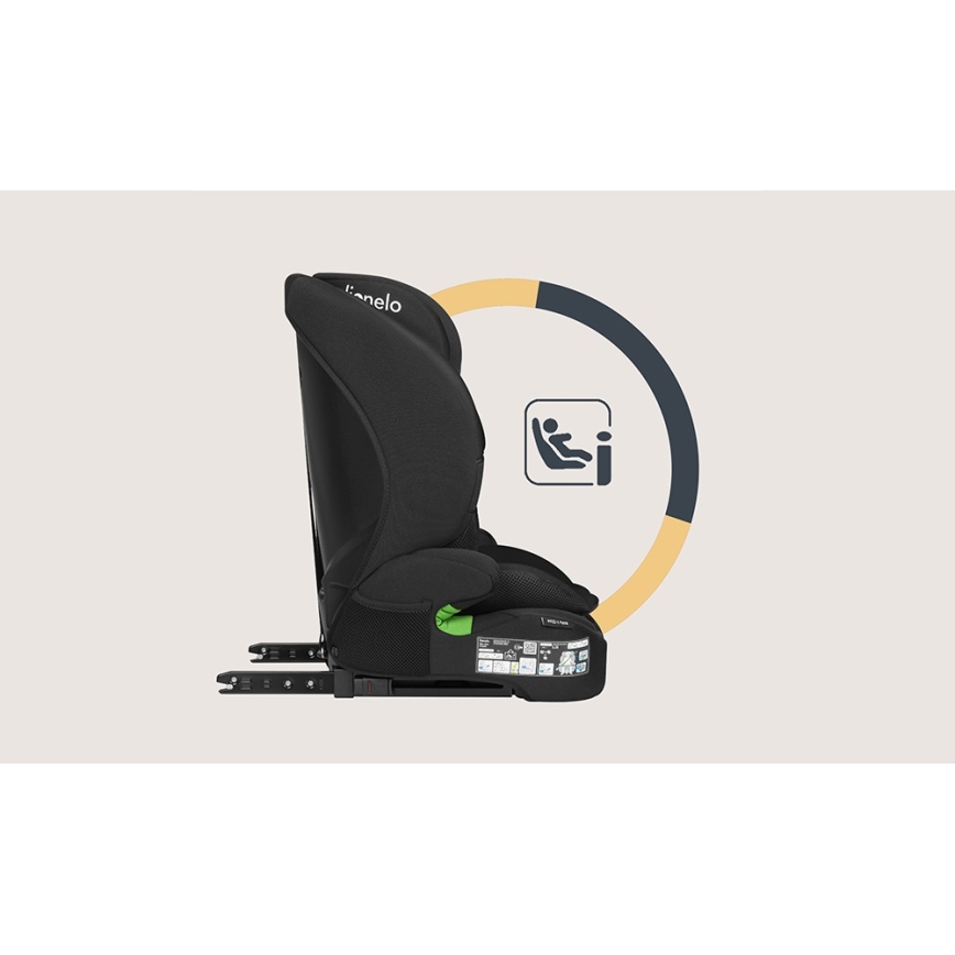 Lionelo - Autostoel BILLY i-Size 76-150 cm Black Carbon