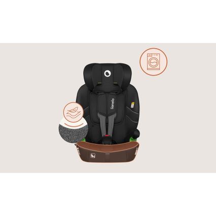 Lionelo - Autostoel BILLY i-Size 76-150 cm Black Carbon