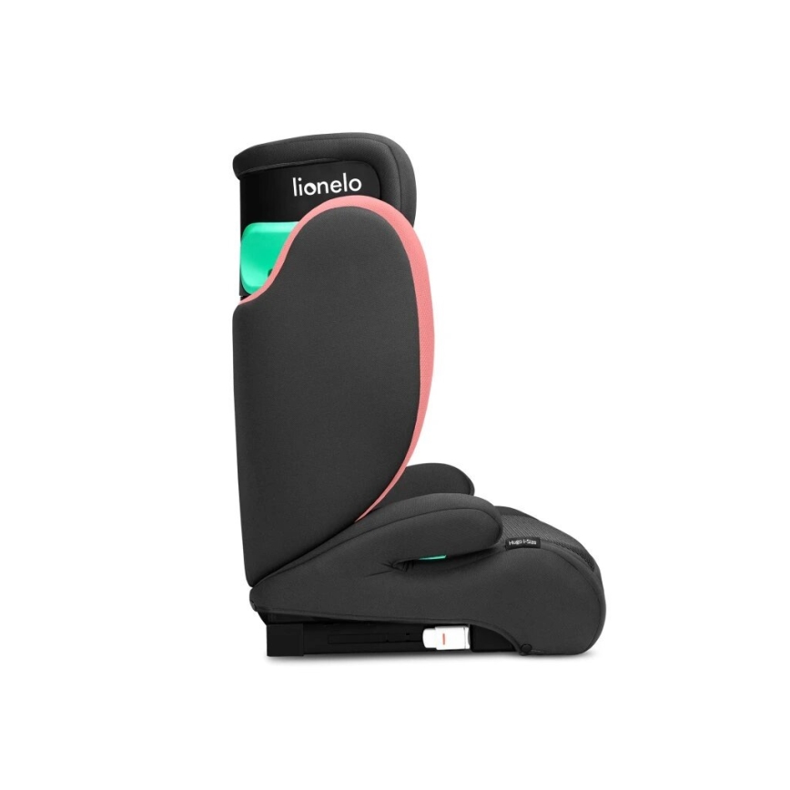 Lionelo - Autostoel HUGO i-Maat 100-150 cm zwart/roze