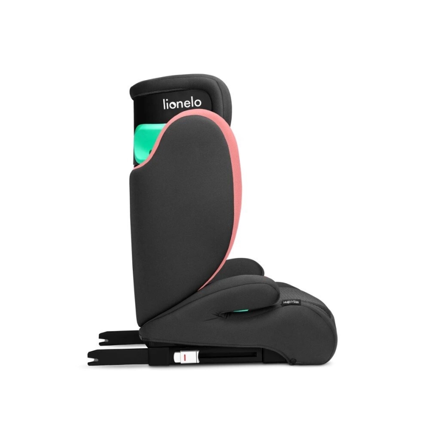 Lionelo - Autostoel HUGO i-Maat 100-150 cm zwart/roze