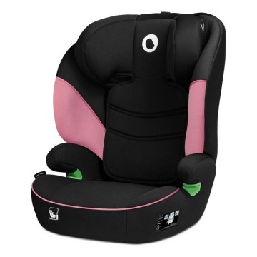 Lionelo - Autostoel LARS i-Maat 100-150 cm zwart/roze