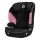 Lionelo - Autostoel LARS i-Maat 100-150 cm zwart/roze