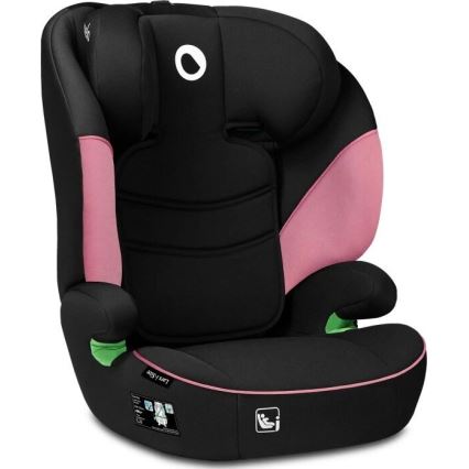 Lionelo - Autostoel LARS i-Maat 100-150 cm zwart/roze