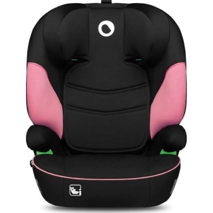 Lionelo - Autostoel LARS i-Maat 100-150 cm zwart/roze
