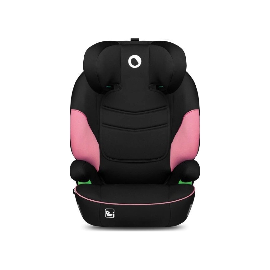 Lionelo - Autostoel LARS i-Maat 100-150 cm zwart/roze