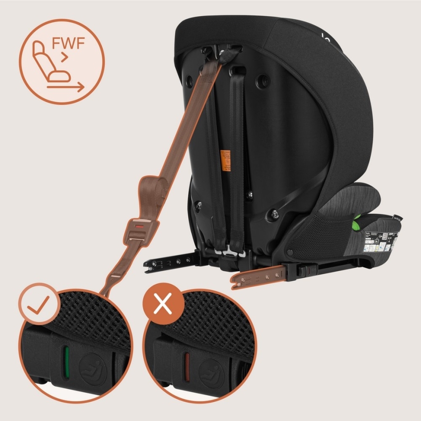 Lionelo - Autostoel LEVI FIX i-Size 76-150 cm Grey Stone