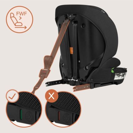 Lionelo - Autostoel LEVI FIX i-Size 76-150 cm Zwart carbon