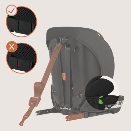 Lionelo - Autostoel LEVI FIX i-Size 76-150 cm Zwart carbon