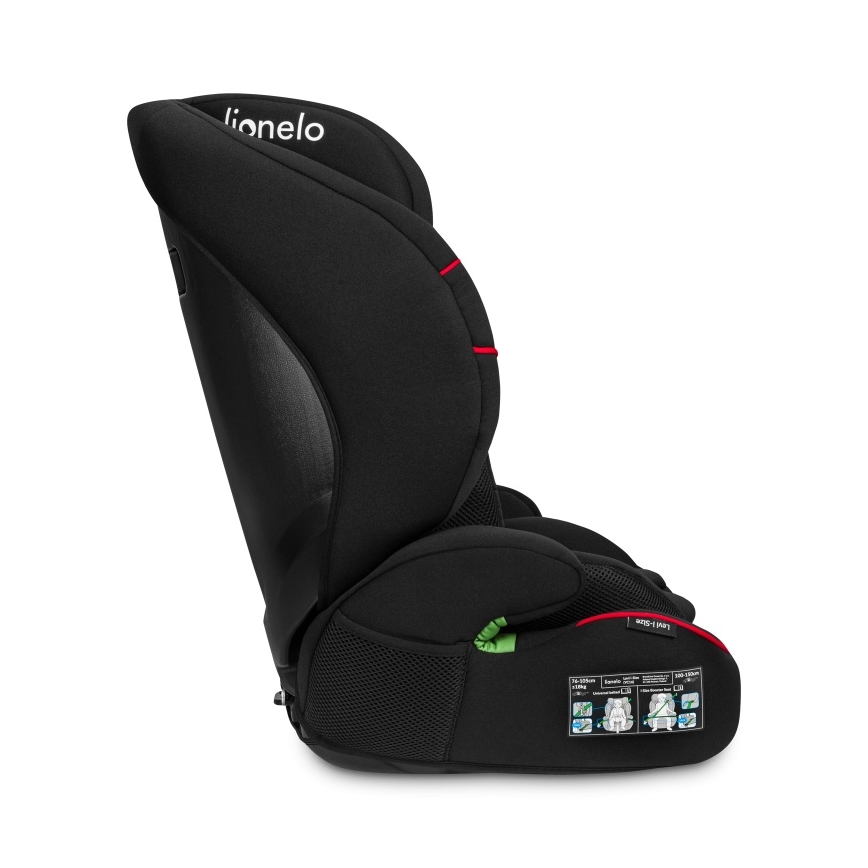 Lionelo - Autostoel LEVI i-Size 76-150 cm Sporty Black