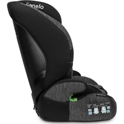 Lionelo - Autostoel LEVI ONE i-Maat 76-150 cm zwart/grijs