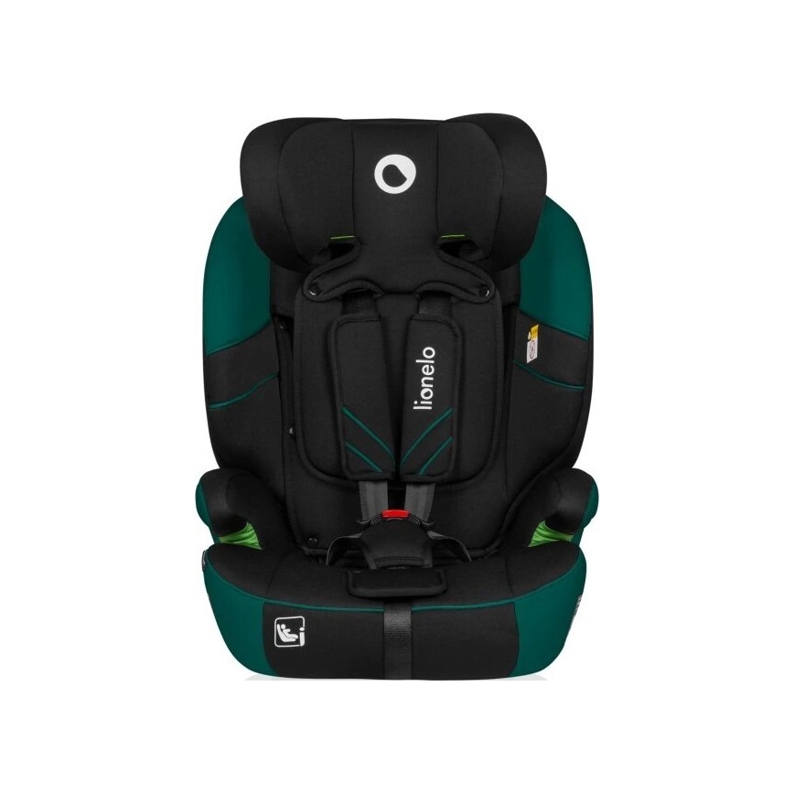 Lionelo - Autostoel LEVI ONE i-Maat 76-150 cm zwart/groen