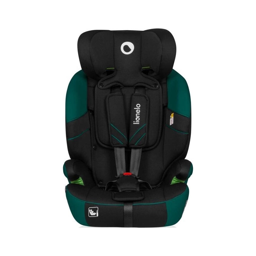 Lionelo - Autostoel LEVI ONE i-Maat 76-150 cm zwart/groen