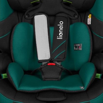 Lionelo - Autostoel LEVI ONE i-Maat 76-150 cm zwart/groen