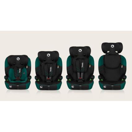Lionelo - Autostoel LEVI ONE i-Maat 76-150 cm zwart/groen