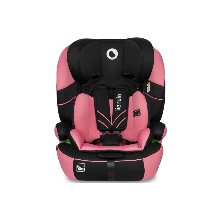 Lionelo - Autostoel LEVI ONE i-Maat 76-150 cm zwart/roze