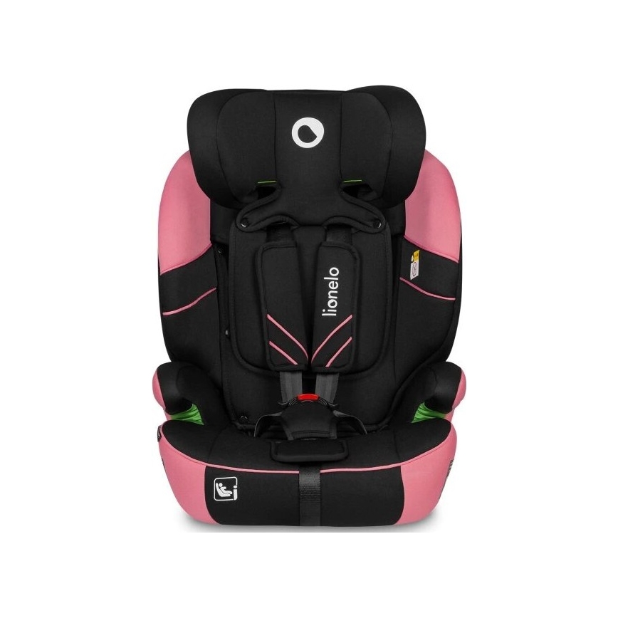 Lionelo - Autostoel LEVI ONE i-Maat 76-150 cm zwart/roze
