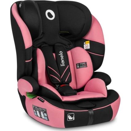 Lionelo - Autostoel LEVI ONE i-Maat 76-150 cm zwart/roze