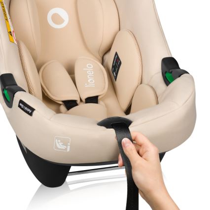 Lionelo - Autostoel met basis ASTRID SET i-Size 40-87 cm Beige zand