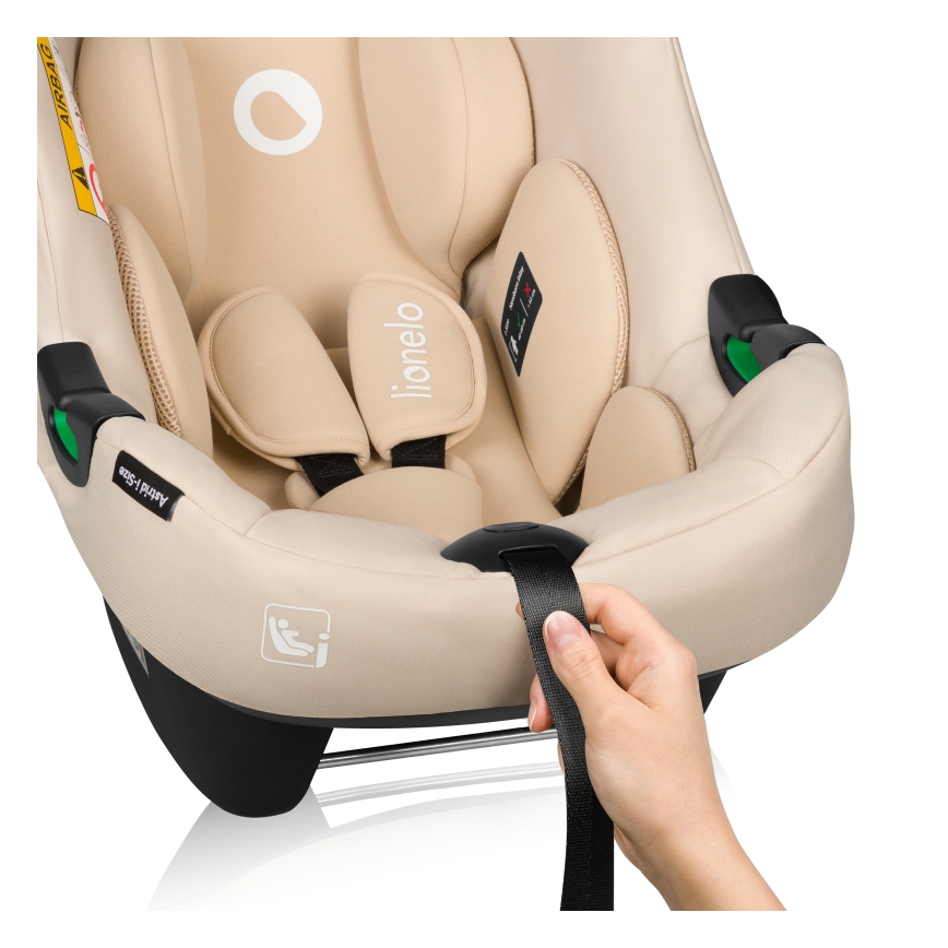 Lionelo - Autostoel met basis ASTRID SET i-Size 40-87 cm Beige zand