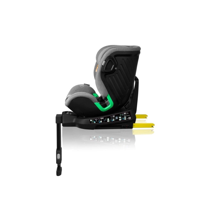 Lionelo - Autostoel met basis roterend HARMONY i-Maat 40-150 cm zwart/grijs