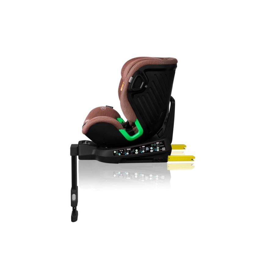 Lionelo - Autostoel met basis swivel HARMONY i-Maat 40-150 cm baksteen