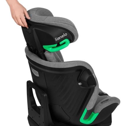 Lionelo - Autostoel met basis swivel HARMONY i-Maat 40-150 cm grijs