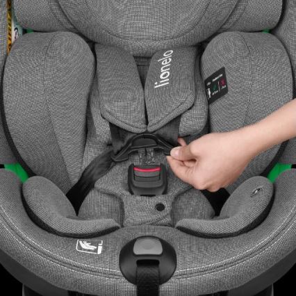 Lionelo - Autostoel met basis swivel HARMONY i-Maat 40-150 cm grijs