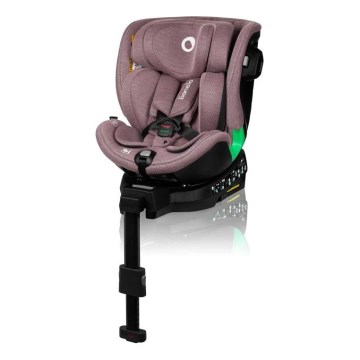 Lionelo - Autostoel met basis swivel HARMONY i-Maat 40-150 cm roze