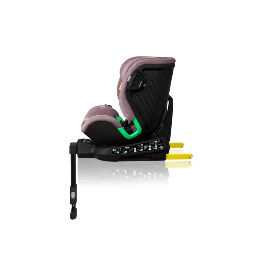 Lionelo - Autostoel met basis swivel HARMONY i-Maat 40-150 cm roze