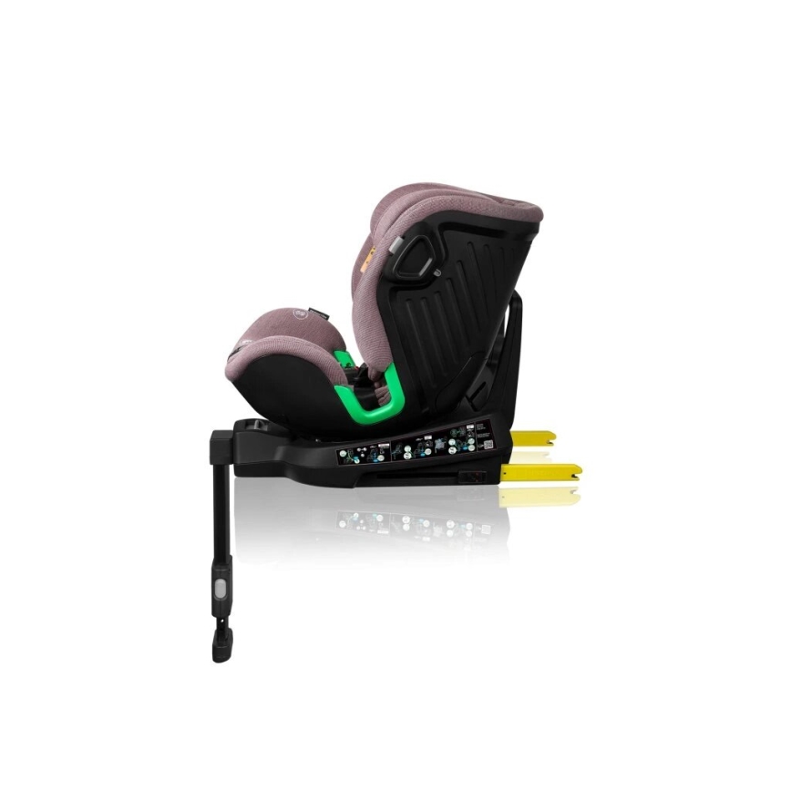 Lionelo - Autostoel met basis swivel HARMONY i-Maat 40-150 cm roze
