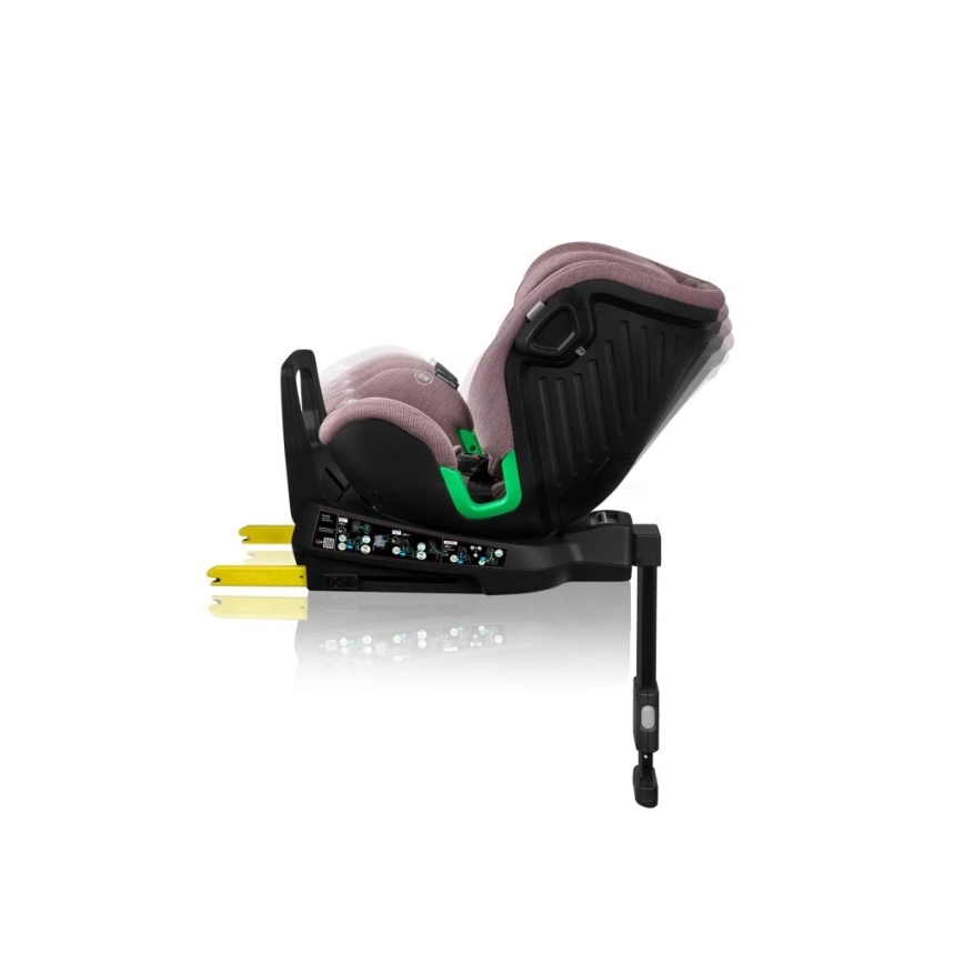 Lionelo - Autostoel met basis swivel HARMONY i-Maat 40-150 cm roze