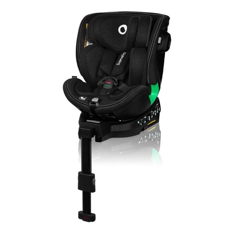 Lionelo - Autostoel met basis swivel HARMONY i-Maat 40-150 cm zwart