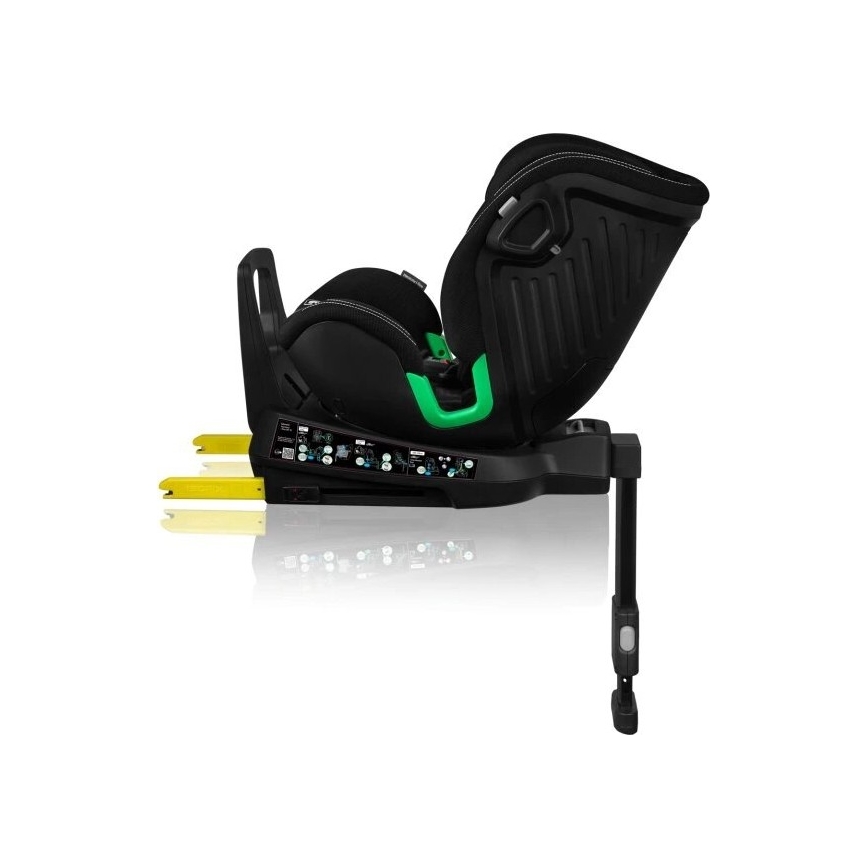 Lionelo - Autostoel met basis swivel HARMONY i-Maat 40-150 cm zwart