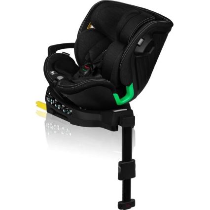 Lionelo - Autostoel met basis swivel HARMONY i-Maat 40-150 cm zwart