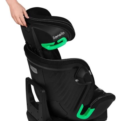 Lionelo - Autostoel met basis swivel HARMONY i-Maat 40-150 cm zwart