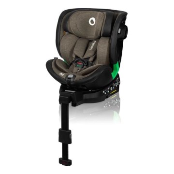 Lionelo - Autostoel met basis swivel HARMONY i-Maat 40-150 cm zwart/olijf