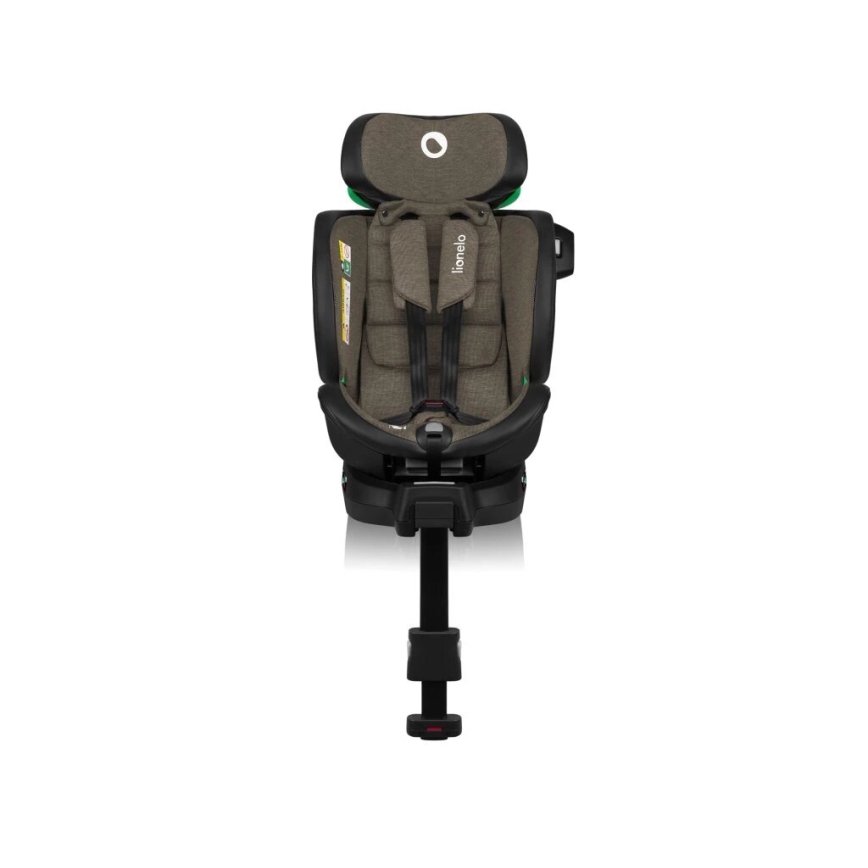 Lionelo - Autostoel met basis swivel HARMONY i-Maat 40-150 cm zwart/olijf