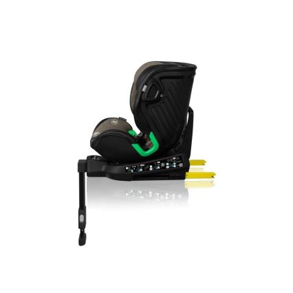 Lionelo - Autostoel met basis swivel HARMONY i-Maat 40-150 cm zwart/olijf