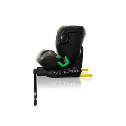Lionelo - Autostoel met basis swivel HARMONY i-Maat 40-150 cm zwart/olijf