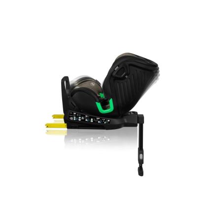 Lionelo - Autostoel met basis swivel HARMONY i-Maat 40-150 cm zwart/olijf