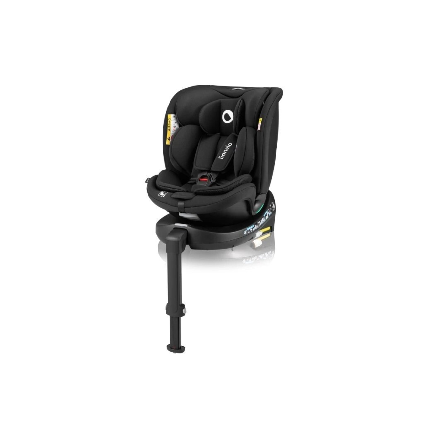 Lionelo - Autostoel met basis swivel NAVY i-Maat 40-150 cm zwart