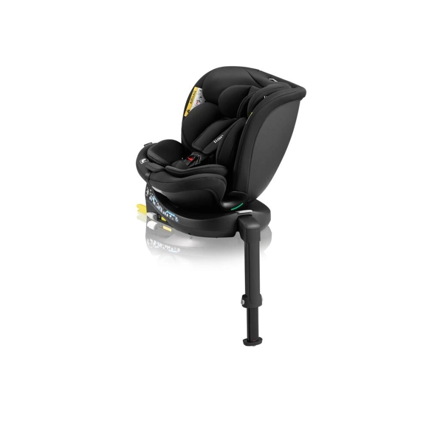Lionelo - Autostoel met basis swivel NAVY i-Maat 40-150 cm zwart