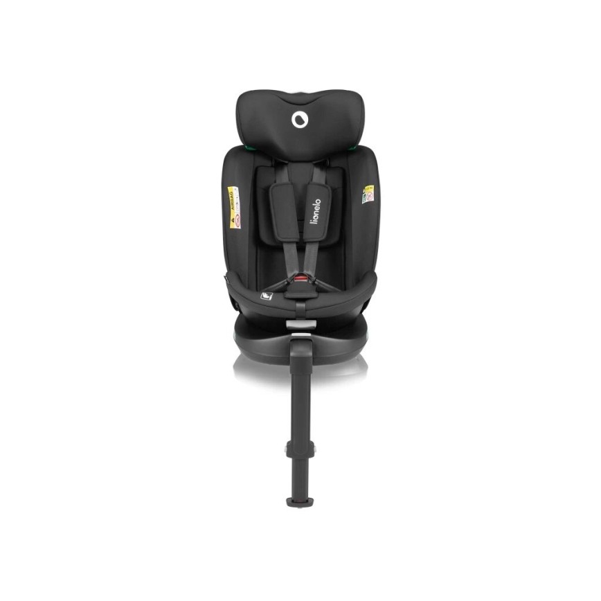 Lionelo - Autostoel met basis swivel NAVY i-Maat 40-150 cm zwart