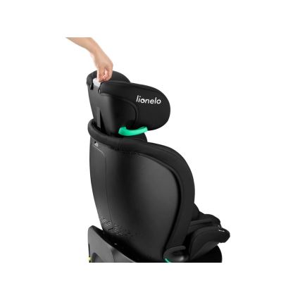 Lionelo - Autostoel met basis swivel NAVY i-Maat 40-150 cm zwart