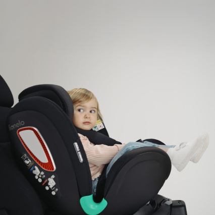 Lionelo - Draaibare autostoel met basis ANTOON PLUS i-Size 40-105 cm Zwart Onyx