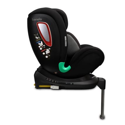 Lionelo - Draaibare autostoel met basis ANTOON PLUS i-Size 40-105 cm Zwart Onyx
