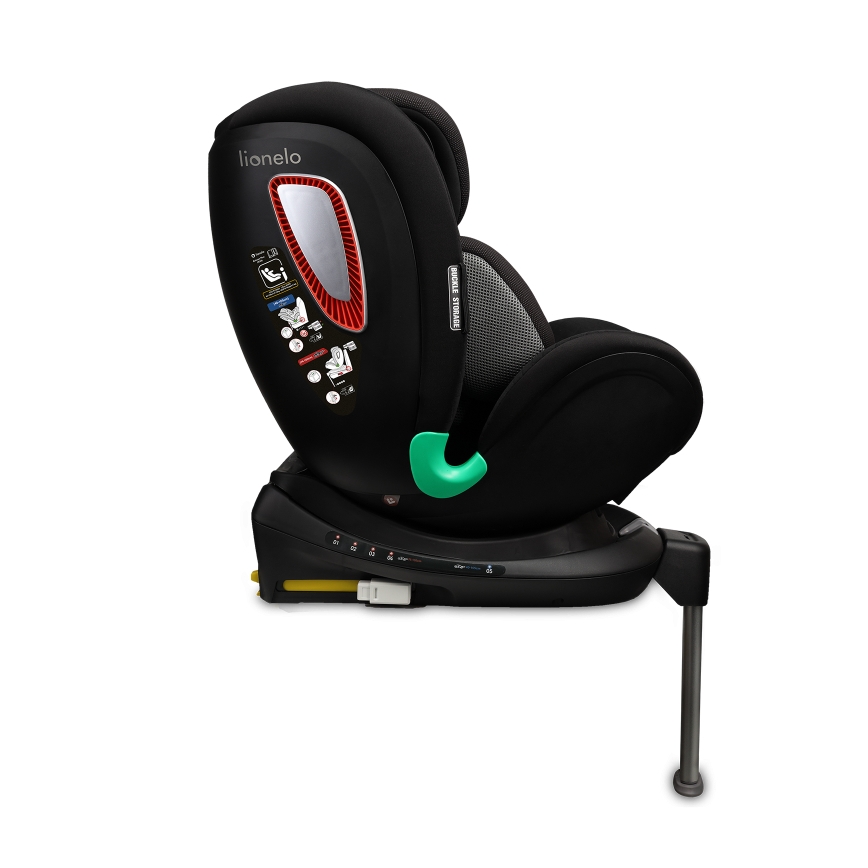 Lionelo - Draaibare autostoel met basis ANTOON PLUS i-Size 40-105 cm Zwart Onyx